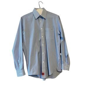 Marks & Spencer M&S Man blue stripe dress shirt size 15